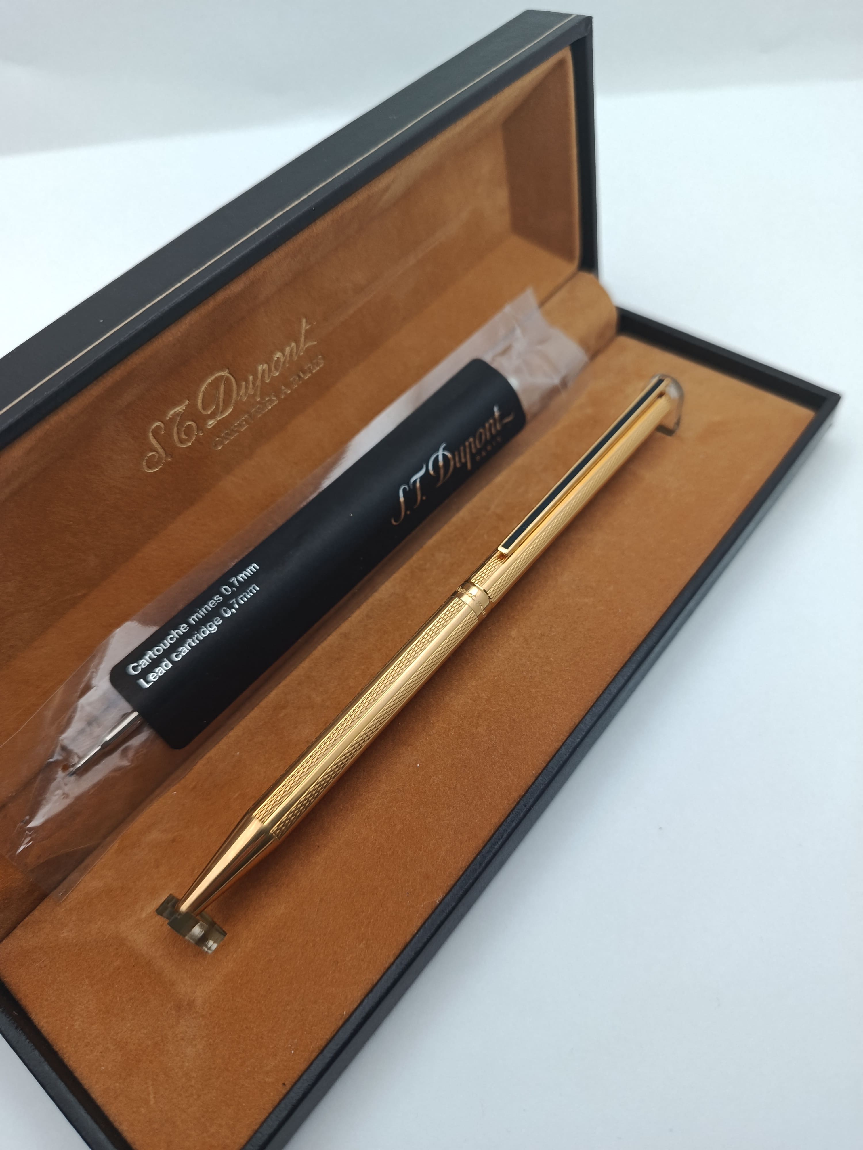 S.T. Dupont Classique Gold Plated Ballpoint Pen